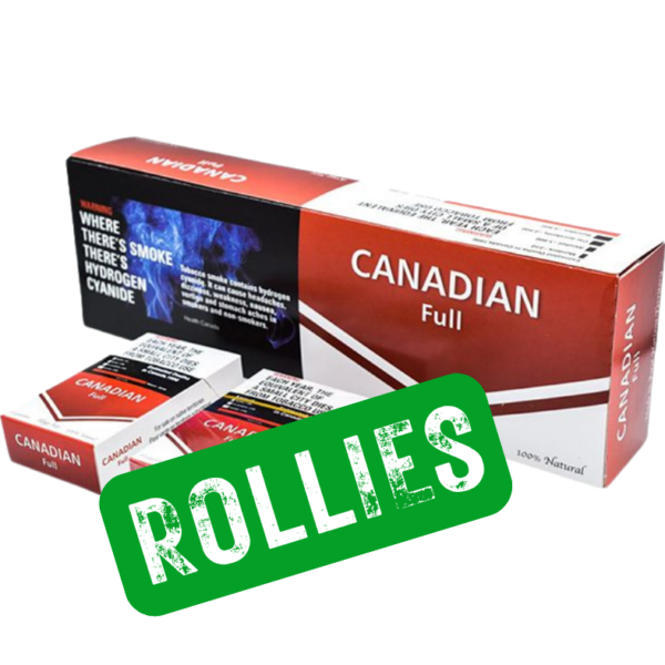 Bag of 200 Canadian Full Flavour rollies from Mohawk Smoke, shipped across Canada