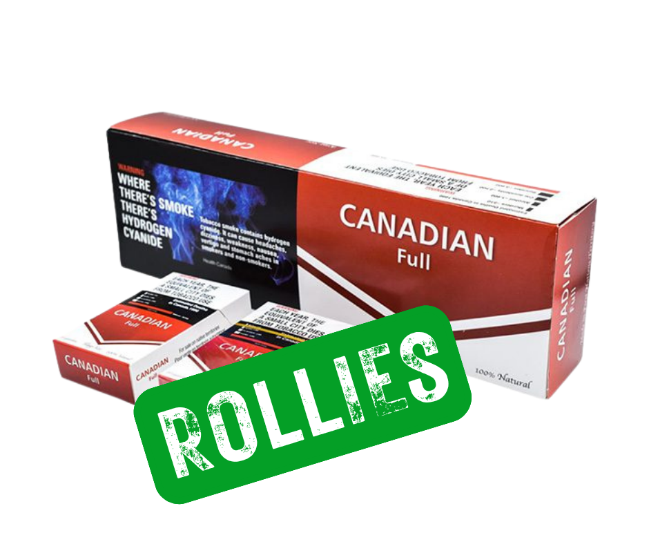 Canadian Full Flavour Rollies (Bag Of 200) 1 Bag of 200 canadian full flavour rollies from mohawk smoke, shipped across canada