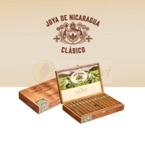 Joya-de-Nicaragua-Cigars-Clasico-Torpedo-Full-Box-of-Cigars-Logo-1