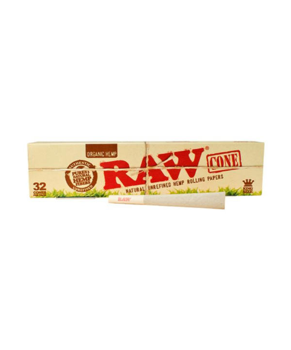 Raw King Size Pre-Rolled Cones 32pk