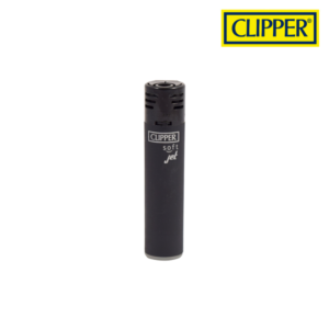 Clipper Soft Black Jet Flame Lighter