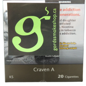 Craven A Cigarettes Pack