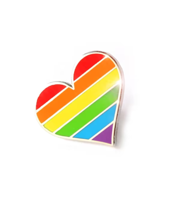 Rainbow Heart Pin